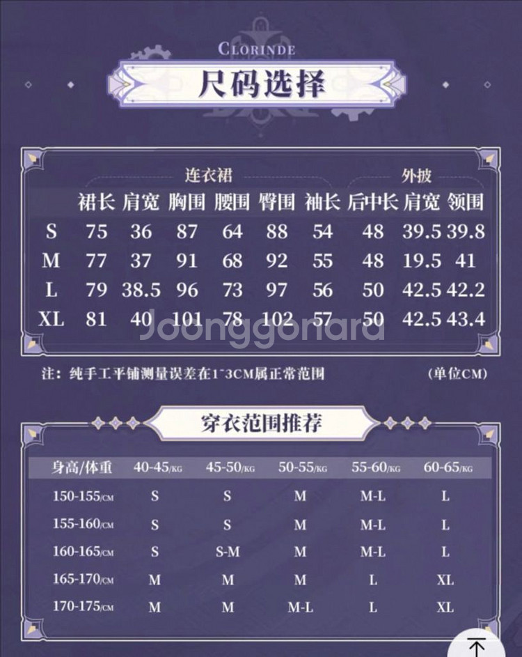 야옹샵 원신 클로린드 코스프레 의상 M--1