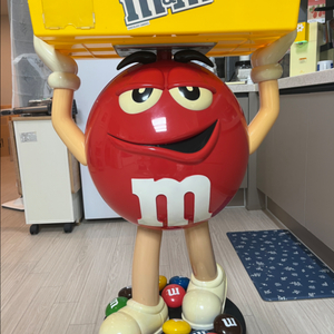 m&m 엠엔엠즈 대형 피규어 간식 가방 바구니 겸용