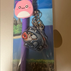 22주년 메이플 아이언보어 키링 & 핑크빈 볼펜