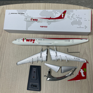 티웨이항공 보잉 737-800 모형 비행기 1:100