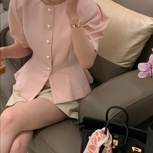 바이씨니 진주페플렘자켓