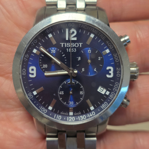 티쏘 (TISSOT) T055417A 블루 크로노그래프