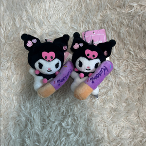 (새상품)쿠로미 빼빼로 인형 키링2개 우정템8cm