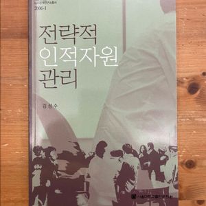 전략적 인적자원 관리 - 김성수