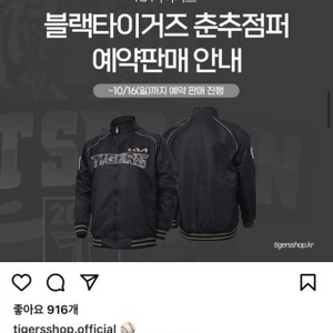 기아타이거즈 블타 춘추점퍼110