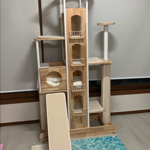풀옵션 펫코본 캣타워 고양이 원목 숨숨집 캣폴 캣워크