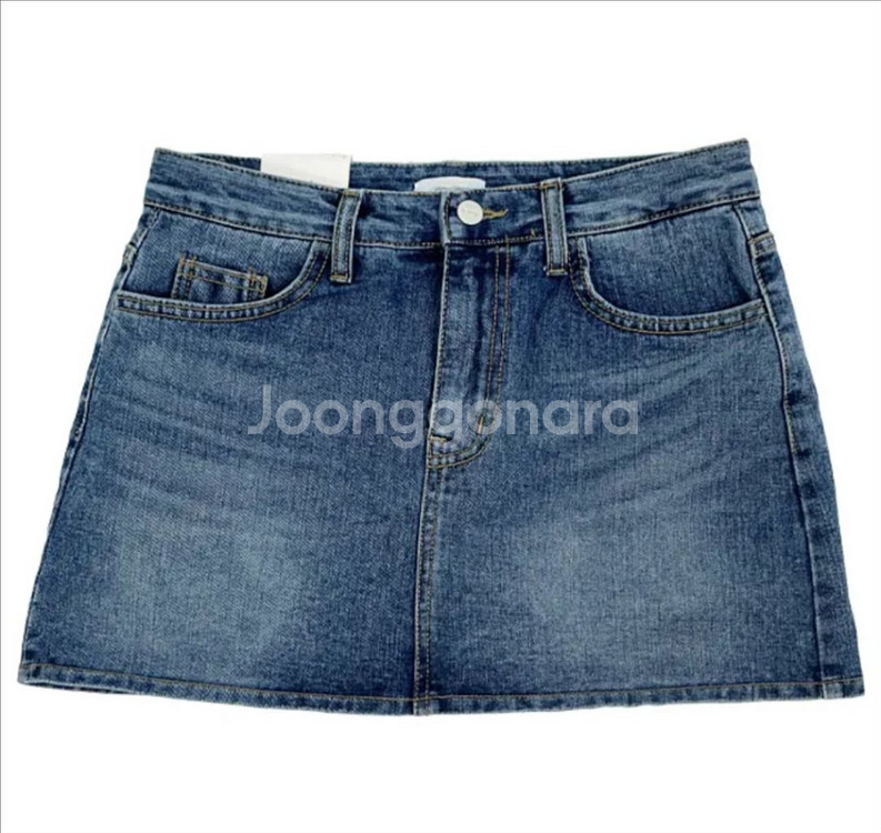 데님 로우라이즈 스커트팬츠 S--0