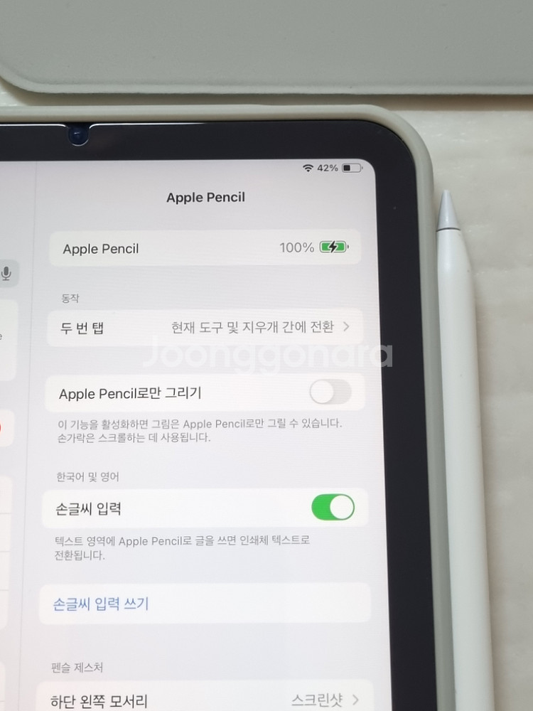 아이패드미니6+애플펜슬2세대+케이스 안전결제O--6