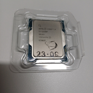 인텔 i3-12100f 단품 팝니다