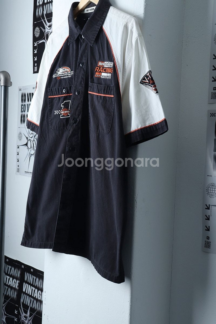 (XL) 할리데이비슨 반팔셔츠 남방 라이더 한정판--4