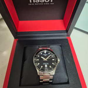 티쏘 씨스타 1000 쿼츠 40mm 블랙