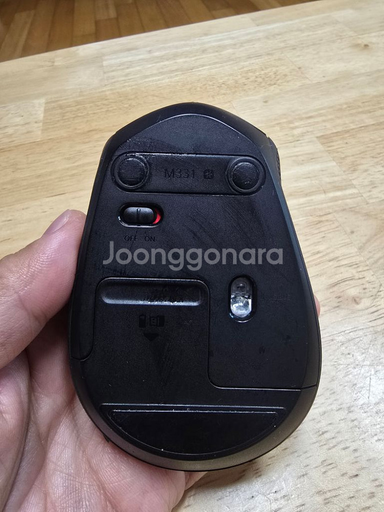 로지텍 M331 무선 마우스 블랙 색상--4