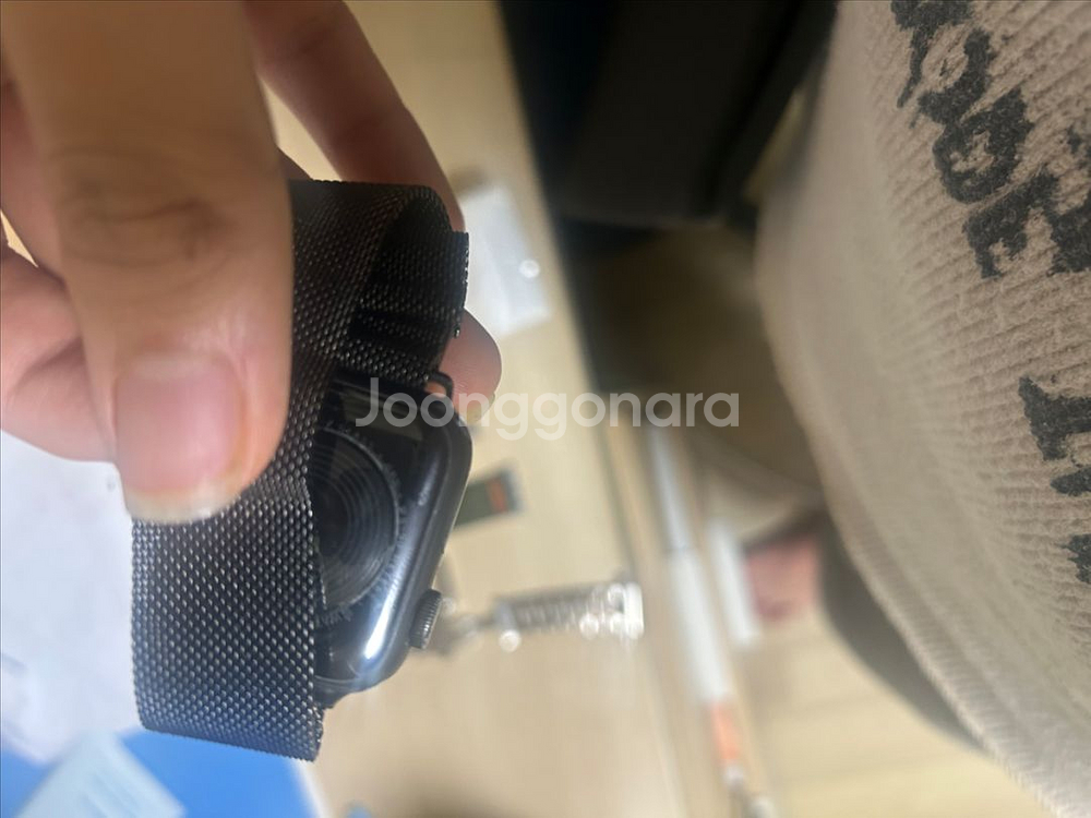 애플워치se 블랙 메쉬+스트랩 4종+케이스+충전기--3