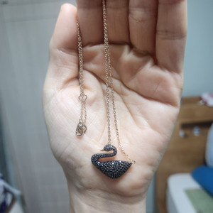 14k 블랙파베목걸이