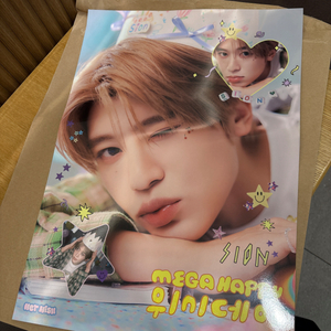 메가커피 nct위시 시온 포스터