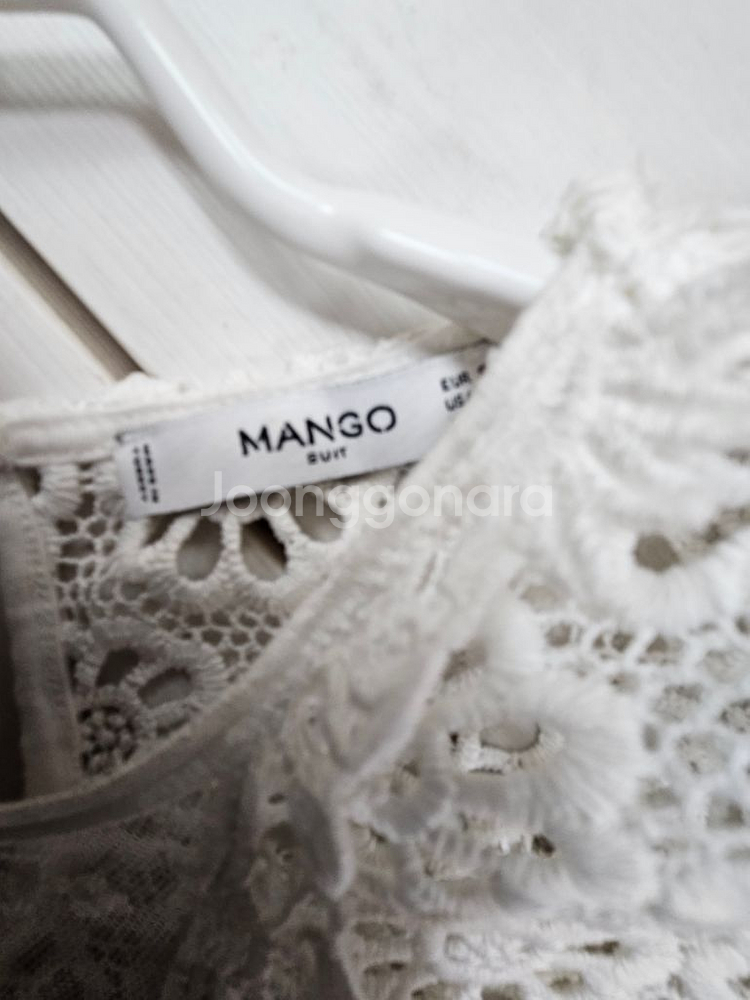 MANGO 레이스 뜨개 블라우스(망고)--5