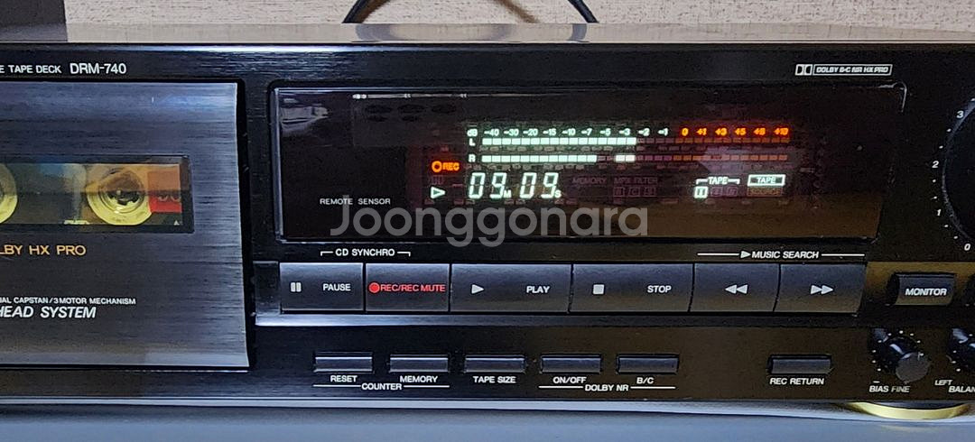 (인하) 데논 중급 3헤드 데크 DRM-740--3