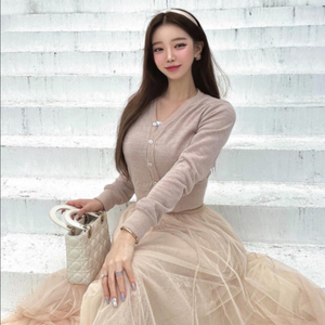 로젤린 발레리나핏 샤스커트 누디베이지