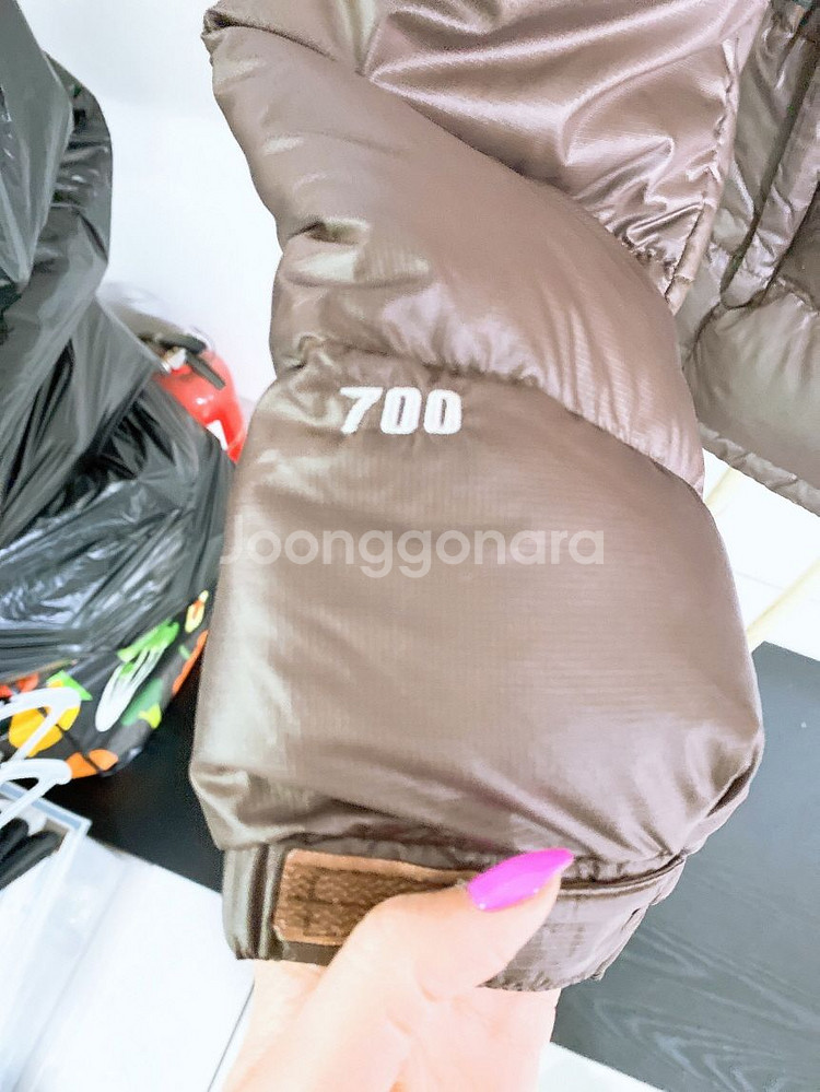 (남성95~100)노스페이스눕시거위털700필후드패딩--2