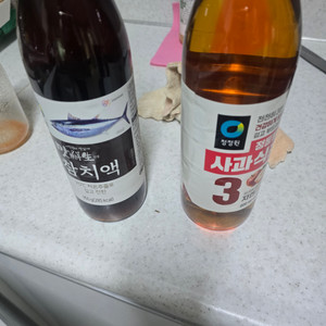 청정원 사과식초 3 자연발효 800ml& 청정원 참치액
