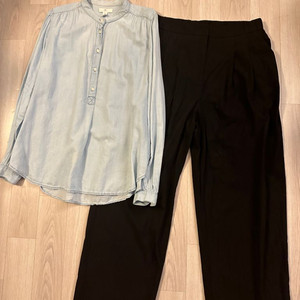 h&m 서츠 38사이즈 jaju 팬츠 M(허리 밴딩)