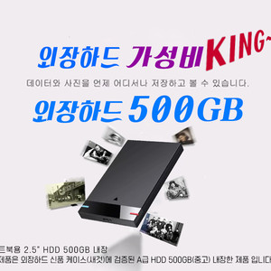 외장하드 500GB 2.5인치 USB3.0