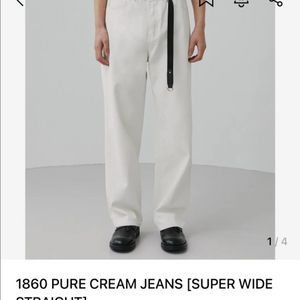 1860 퓨어 크림진 30 새상품