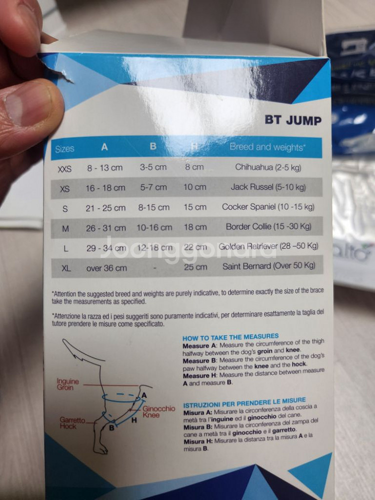 Balto 강아지 슬개골 보호대 xxs--1