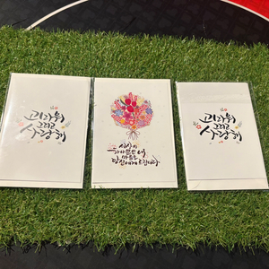 편지카드(봉투포함)3개 새상품