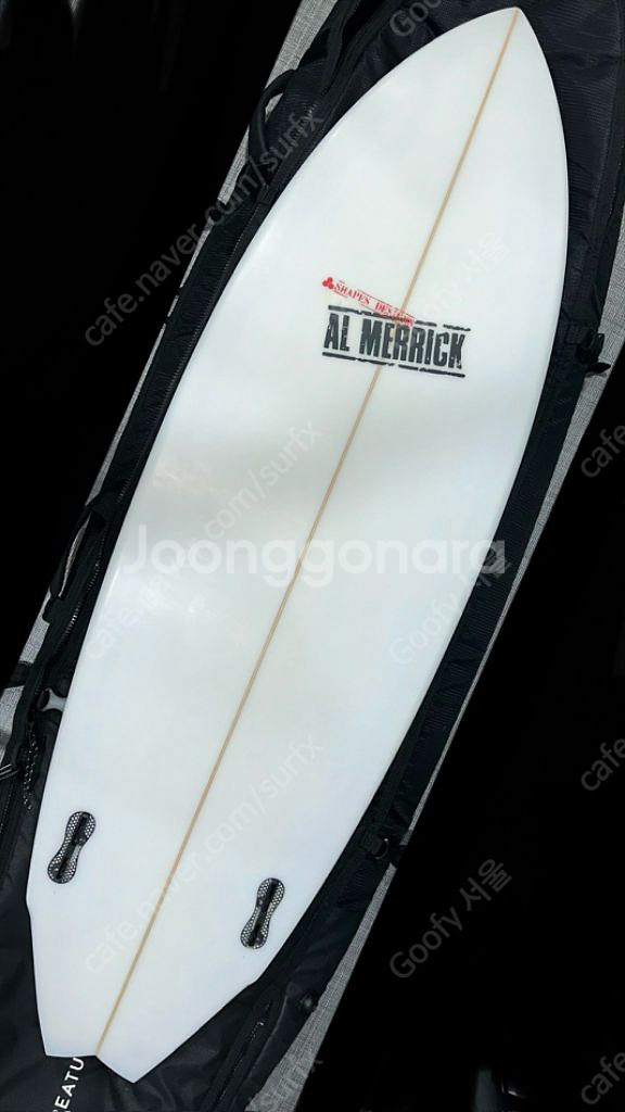 알메릭 서프보드 twin fin 5,6 ft--1
