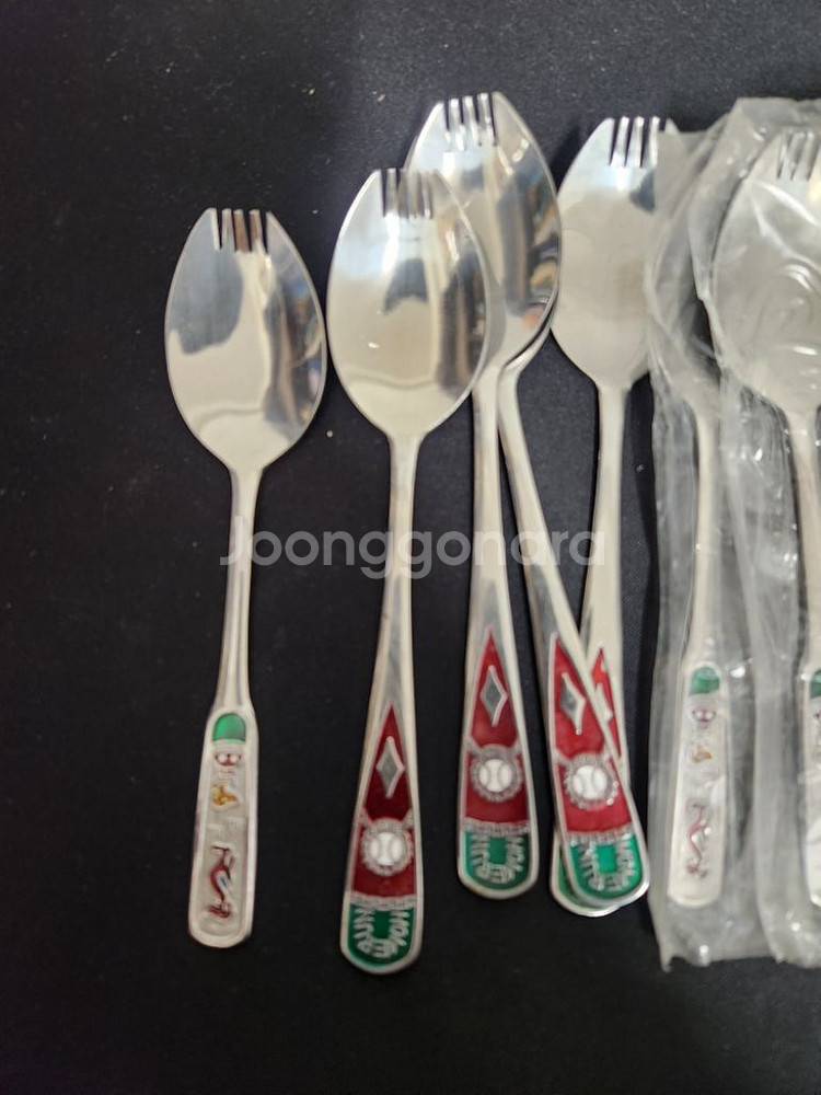 인테리어소품 레트로 포크달린 스푼 도시락숟가락--1