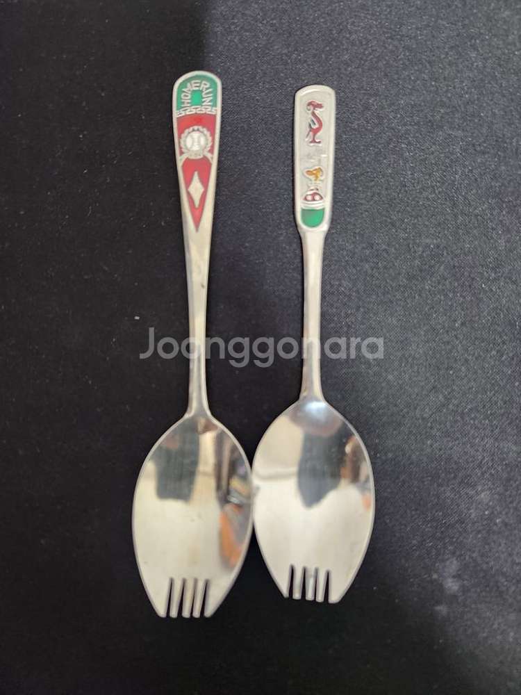 인테리어소품 레트로 포크달린 스푼 도시락숟가락--2