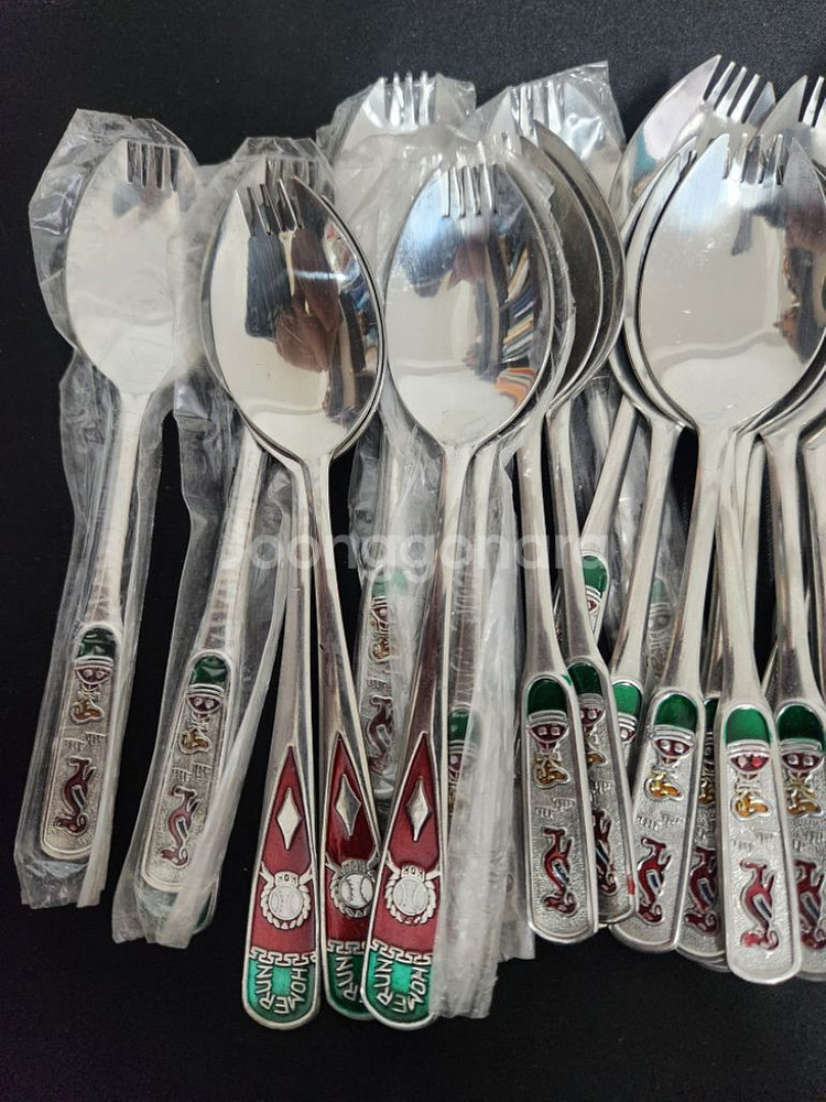 인테리어소품 레트로 포크달린 스푼 도시락숟가락--7
