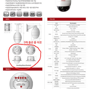 트루엔 지능형 PTZ 스피드돔 IP CCTV 30배줌