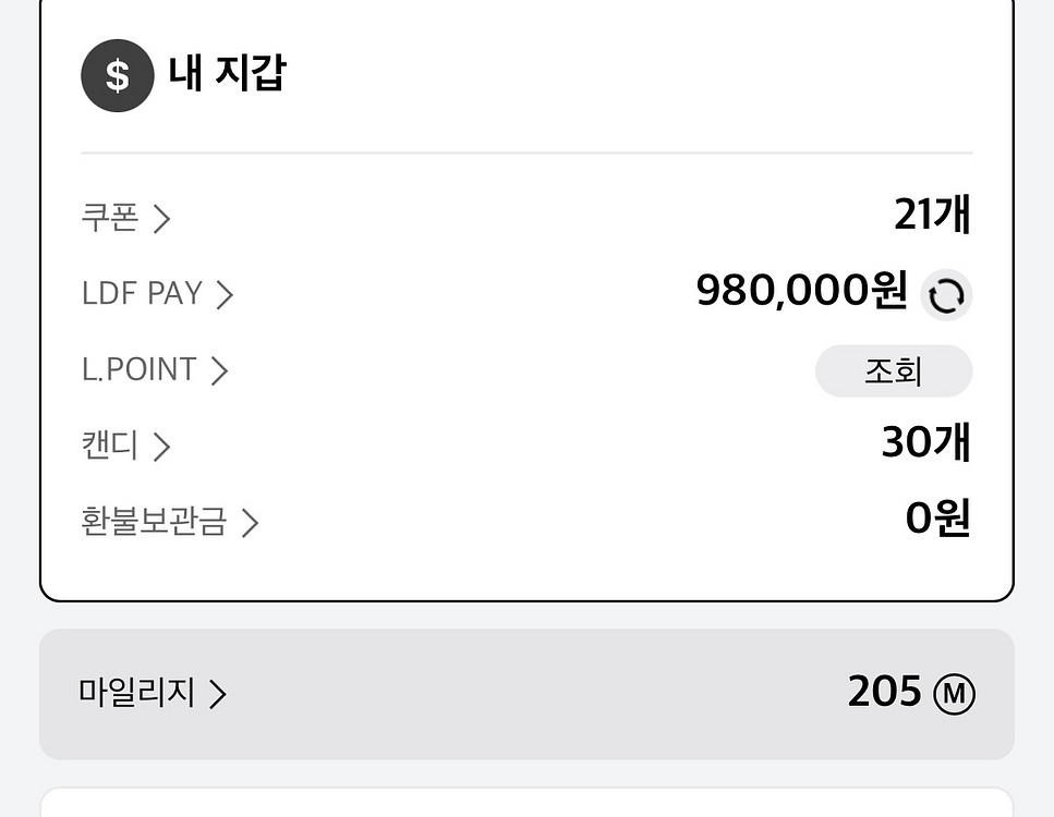 LDF pay 롯데면세점 95만원--0