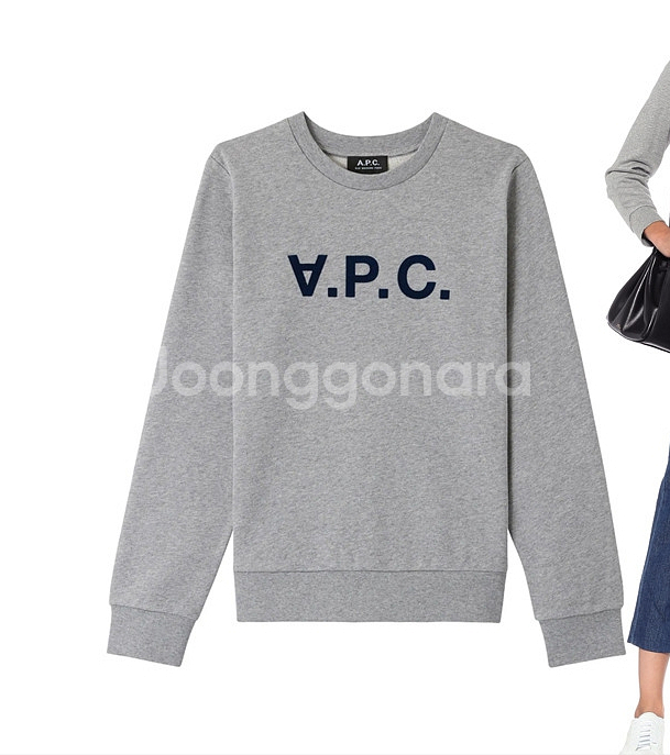 아이디룩 apc 아페쎄 레터링 맨투맨 티셔츠 55~ 6--2