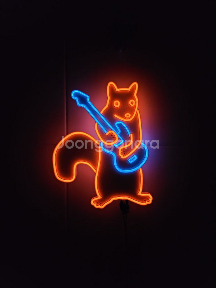 네온사인 다람쥐 기타 led 조명--1