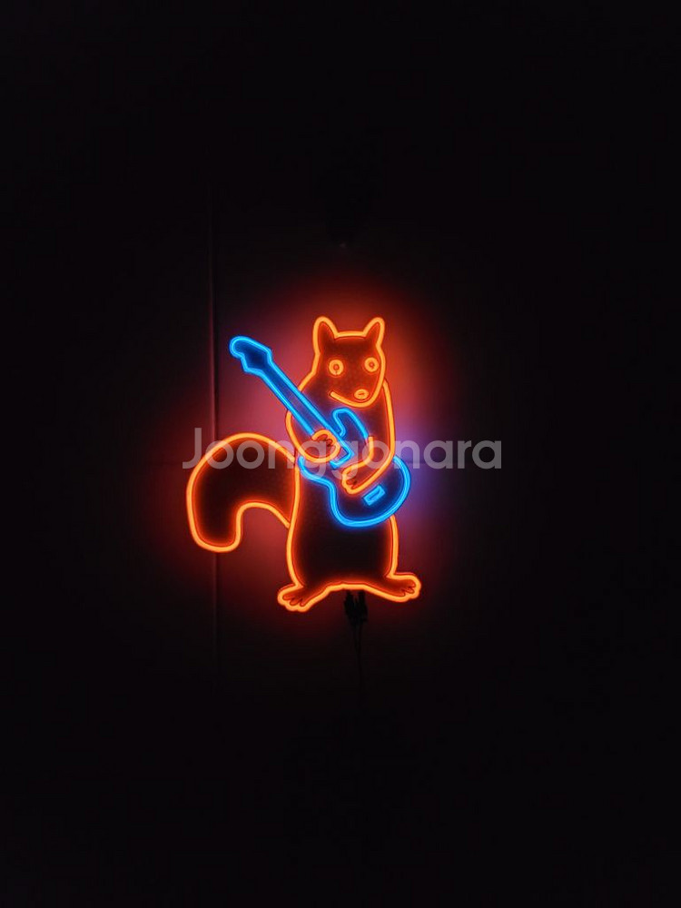 네온사인 다람쥐 기타 led 조명--2