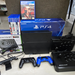 플스4 PS4 풀박+신형카메라+조이스틱2개+철권7 등등