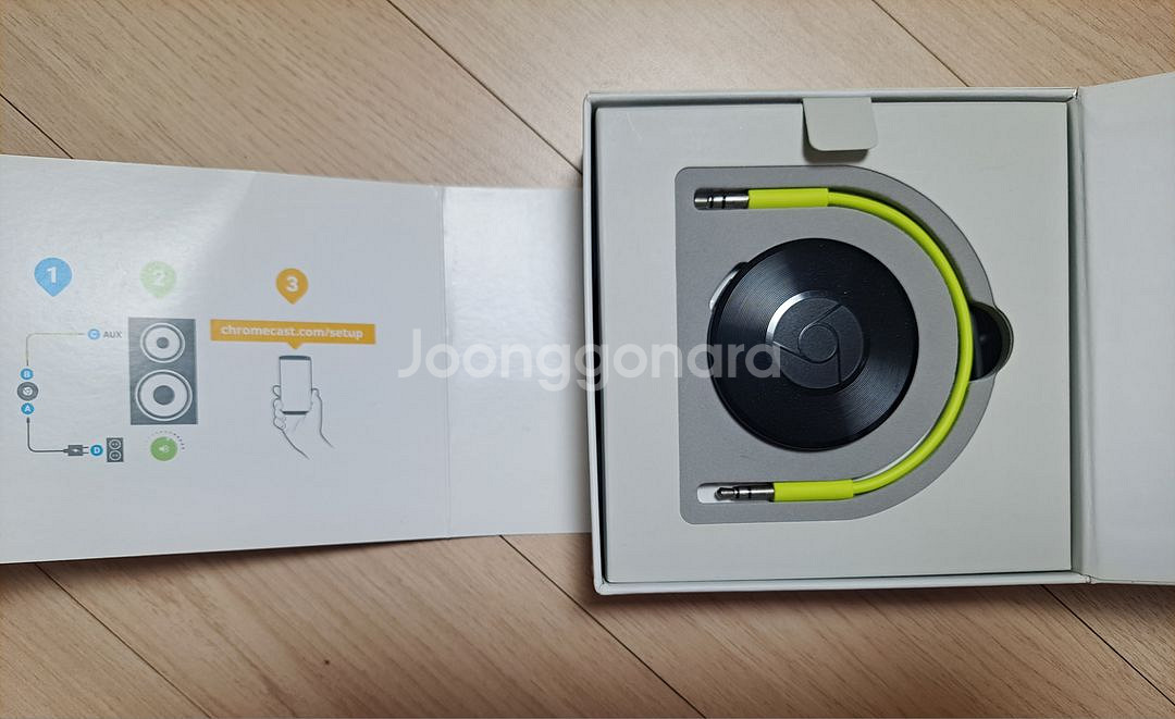 크롬캐스트 오디오 + 광케이블 박스풀셋 판매--1