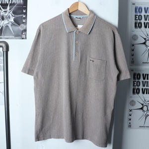 (L-XL) 핑 반팔 카라 티셔츠 골프 스트라이프
