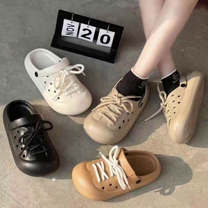 사이즈 단절 할인 끈장식 슬리퍼샌들