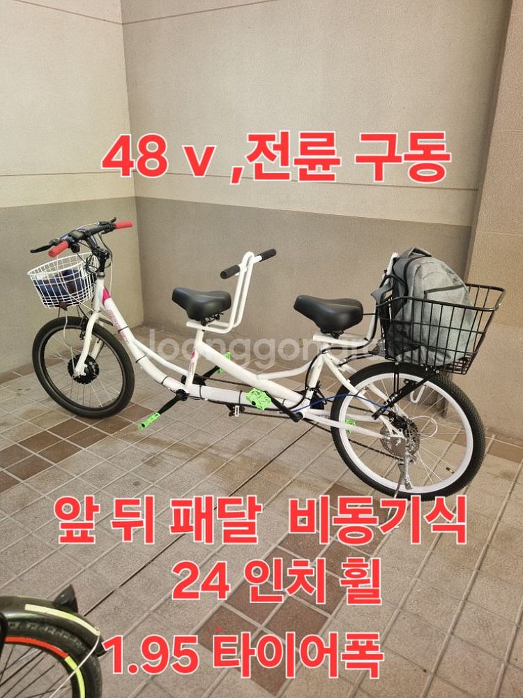 2인용 전기자전거 24인치--2