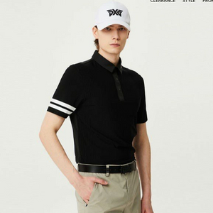 PXG 골프 썸머 니트 하이브리드 컬러 슬리브 티셔츠
