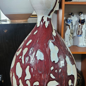 산화철 유약 호리병 넓이25cm 높이45cm