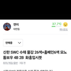 신한 SWC 수채화물감+홀베인물감