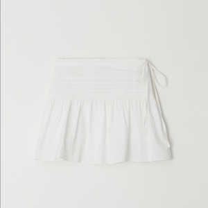 리즈 leeds 더위시 핀턱 리프 스커트 M short