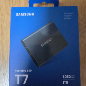 삼성 외장 SSD T7 포터블 1테라(tb) 미개봉