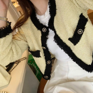 바이씨니 라인트위드 자켓