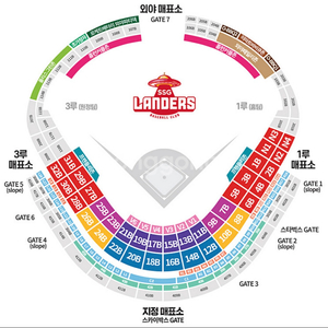 기아 ssg DH2 1층 2층테이블3연석원가양도원합니다